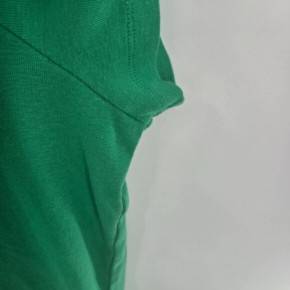 St. John's Bay Green Essential Tee 100% Cotton V-Neck Short Sleeved Top - Picture 4 of 7